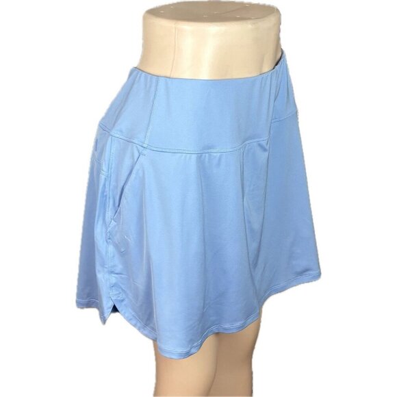Puma + XXL Blue Pwrmesh High Rise Waist UPF+50 Liner Shorts Pockets Golf Skirt - Picture 3 of 6